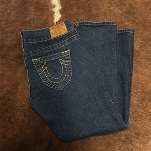 True Religion Skinny Low Rise Dark Wash Jeans Size 27
